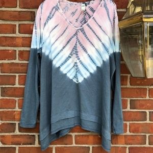 VNeck tie/die tunic